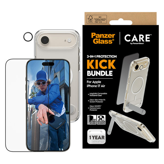 Bundle 3 în 1 Kick pentru iPhone Air, PanzerGlass