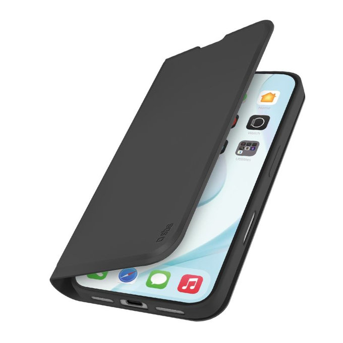 SBS - Husă Book Wallet Smooth pentru iPhone 17, negru