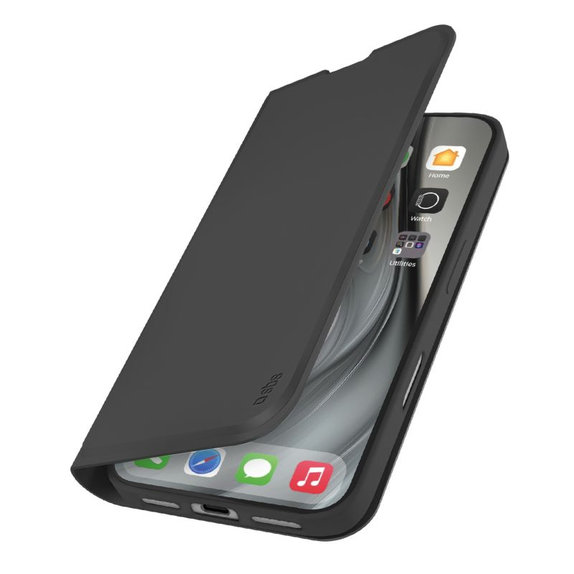 SBS - Husă Book Wallet Smooth pentru iPhone 17 Pro Max, negru