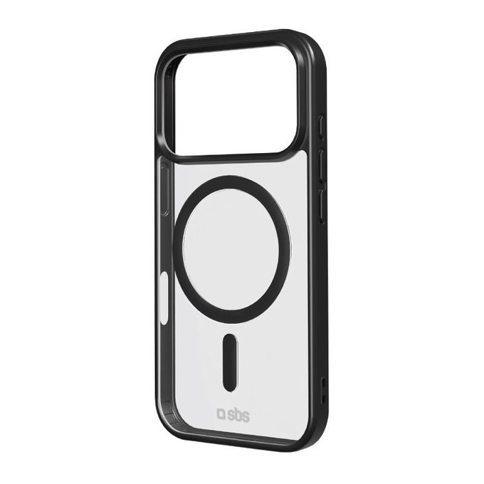 SBS - Husă Mag Frame compatibilă cu MagSafe pentru iPhone 17 Pro, negru