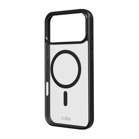 SBS - Husă Mag Frame compatibilă cu MagSafe pentru iPhone 17 Pro Max, negru