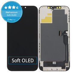 Ecran Soft OLED pentru iPhone 12 Pro Max - Sticlă Tactilă + Ramă, DIAGNOSTIC
