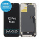 Ecran Soft OLED pentru iPhone 12 Pro Max, Sticlă tactilă cu ramă, DIAGNOSTIC