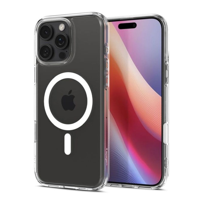 Spigen - Carcasă Ultra Hybrid "T" cu MagSafe pentru iPhone 16 Pro, albă