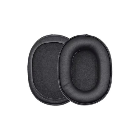 Perne de schimb pentru Audio-Technica ATH-MSR7, ATH-M50x, Spumă cu memorie + Piele, Negru, 1 pereche
