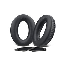 Perne de schimb pentru Bose Aviation A10, A20, Spumă cu memorie + piele PU, Negru, 1 pereche