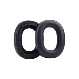 Perne de schimb pentru Bowers & Wilkins PX8, PX7S2, Spumă cu memorie + piele PU, Negru, 1 pereche