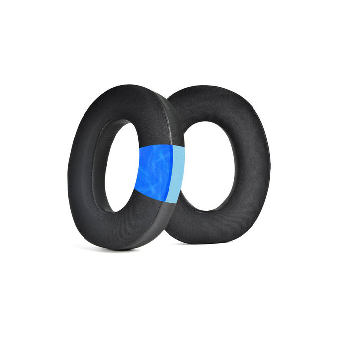 Perne de schimb pentru Bowers & Wilkins PX7 S2, PX8, Spumă cu memorie + piele PU + Textil, Negru, Gel răcoritor, 1 pereche