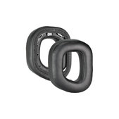 Perne de schimb pentru Corsair HS80, Spumă cu memorie + piele PU, Negru, 1 pereche