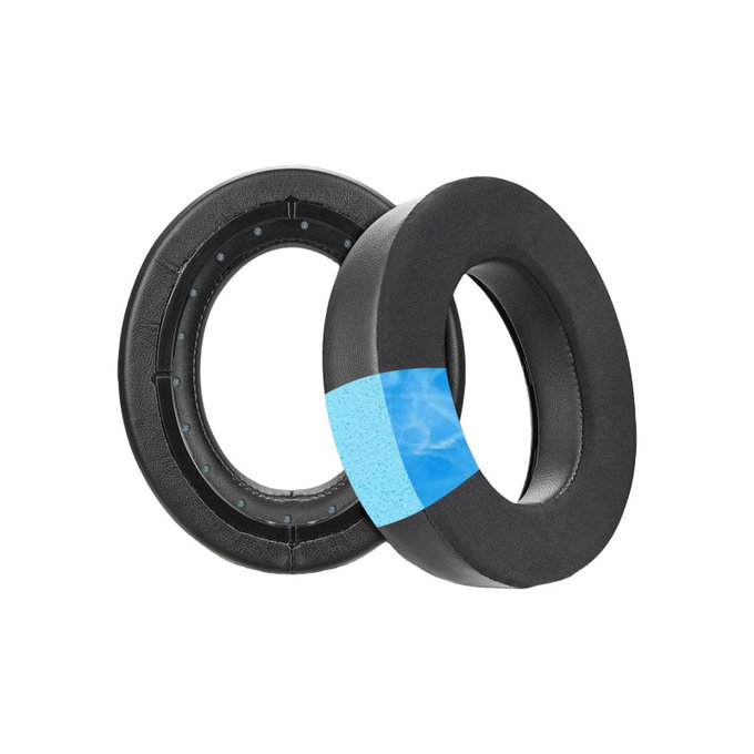 Perne de schimb pentru Corsair HS50, HS50 Pro, Spumă cu memorie + Textil, Negru, Gel răcoritor, 1 pereche