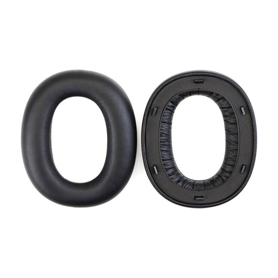 Perne de schimb pentru Edifier W860NB Pro, WH950NB, Spumă cu memorie + piele PU, Negru, 1 pereche