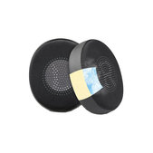 Perne de schimb pentru Jabra Evolve2 40, 65 UC/MS, Elite 45h, Spumă cu memorie + piele PU + Textil, Negru, Gel răcoritor, 1 pereche