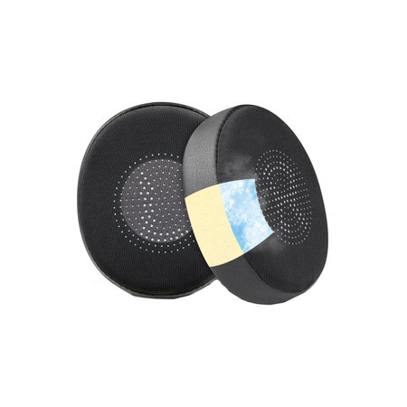 Perne de schimb pentru Jabra Evolve2 40, 65 UC/MS, Elite 45h, Spumă cu memorie + piele PU + Textil, Negru, Gel răcoritor, 1 pereche