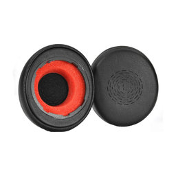 Perne de schimb pentru Jabra Evolve2 50, 55, Spumă cu memorie + piele PU, Negru, 1 pereche