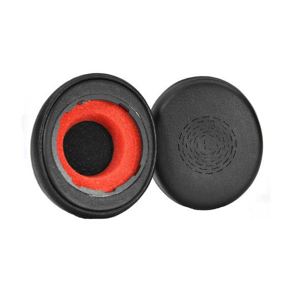 Perne de schimb pentru Jabra Evolve2 50, 55, Spumă cu memorie + piele PU, Negru, 1 pereche