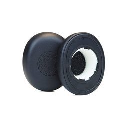 Perne de schimb pentru Jabra Evolve2 65 UC/MS (Flex), Spumă cu memorie + piele PU, Negru, 1 pereche