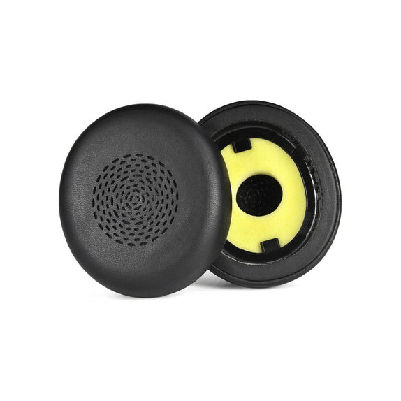 Perne de schimb pentru Jabra Evolve 2 75 UC/MS, Spumă cu memorie + piele PU, Negru, 1 pereche