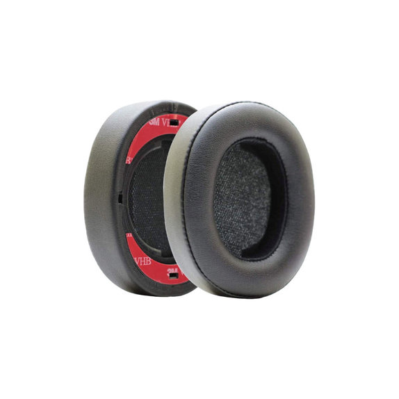 Perne de schimb pentru JBL Synchros E55BT, Spumă cu memorie + piele PU, Negru, 1 pereche