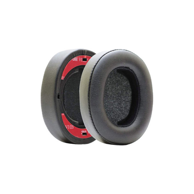 Perne de schimb pentru JBL Synchros E55BT, Spumă cu memorie + piele PU, Negru, 1 pereche