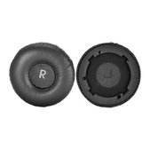 Perne de schimb pentru JBL Tune 600BTNC, Spumă cu memorie + Piele, Negru, 1 pereche