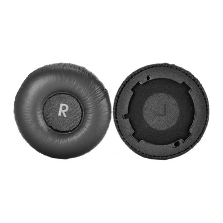 Perne de schimb pentru JBL Tune 600BTNC, Spumă cu memorie + Piele, Negru, 1 pereche