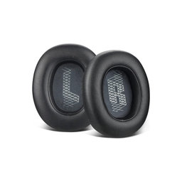 Perne de schimb pentru JBL Live 650BTNC, E65, Spumă cu memorie + piele PU, Negru, 1 pereche