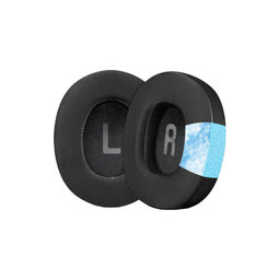 Perne de schimb pentru JBL Tune 700BT, 710BT, Spumă cu memorie + Piele + Textil, Negru, Gel răcoritor, 1 pereche