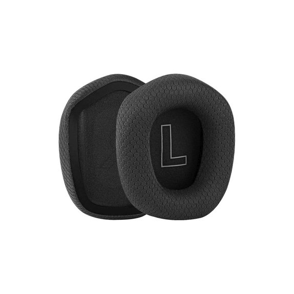 Perne de schimb pentru Logitech G335, G733, Spumă cu memorie + Textil, Negru, 1 pereche