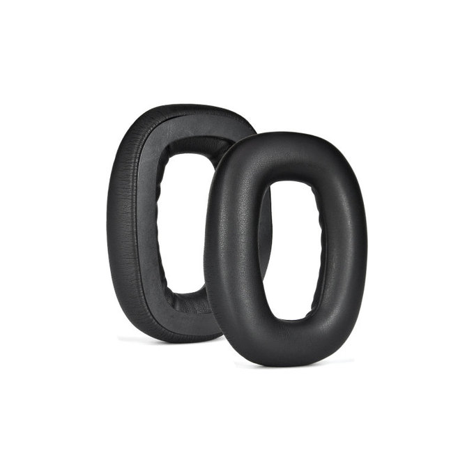 Perne de schimb cu magnet pentru Logitech Astro A30, Spumă cu memorie + piele PU, Negru, 1 pereche