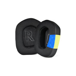 Perne de schimb pentru Logitech G733, Spumă cu memorie + Textil + Piele, Negru, Gel răcoritor, 1 pereche