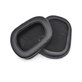 Perne de schimb pentru Logitech G633 Artemis, G933 Artemis, Spumă cu memorie + piele PU, Negru, 1 pereche