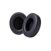 Perne de schimb pentru Beats Studio 2, 3, Spumă cu memorie + Piele, Negru, 1 pereche