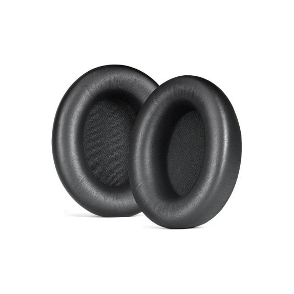 Perne de schimb pentru Beats Studio Pro, Spumă cu memorie + piele PU, Negru, 1 pereche