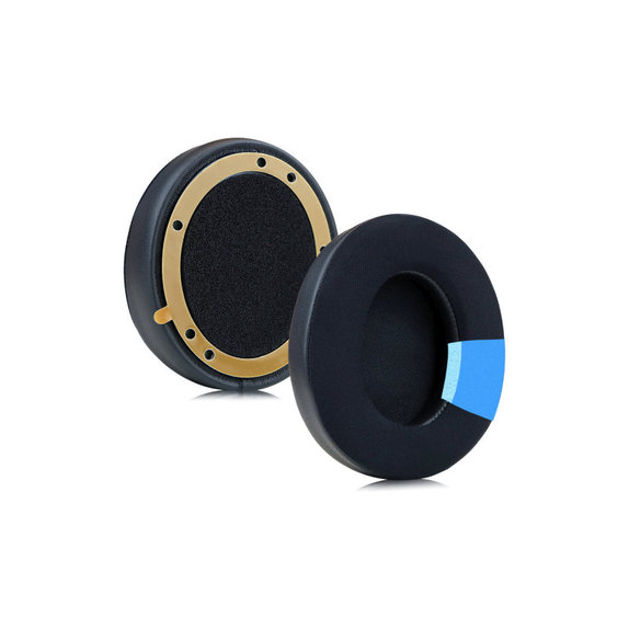 Perne de schimb pentru Beats Studio Pro, Spumă cu memorie + Textil + Piele, Negru, Gel răcoritor, 1 pereche