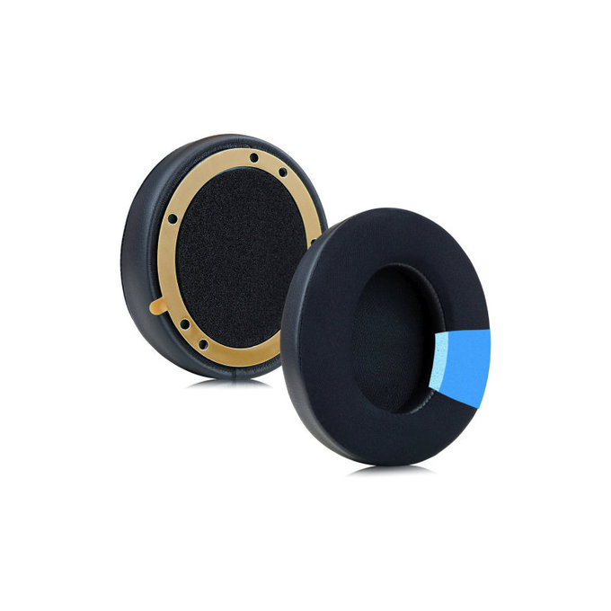 Perne de schimb pentru Beats Studio Pro, Spumă cu memorie + Textil + Piele, Negru, Gel răcoritor, 1 pereche