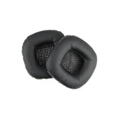Perne de schimb pentru Marshall Major V, Spumă cu memorie + Piele, Negru, 1 pereche