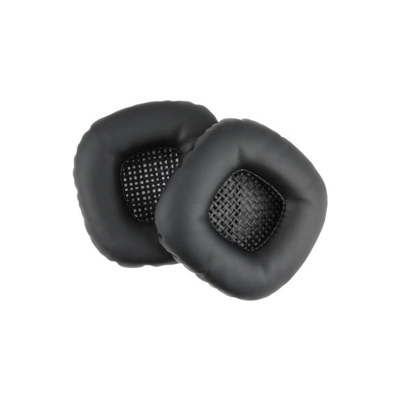 Perne de schimb pentru Marshall Major V, Spumă cu memorie + Piele, Negru, 1 pereche