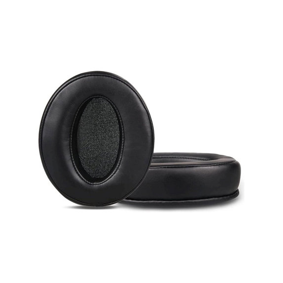 Perne de schimb pentru Sennheiser HD4.50, HD450, Spumă cu memorie + Piele, Negru, 1 pereche