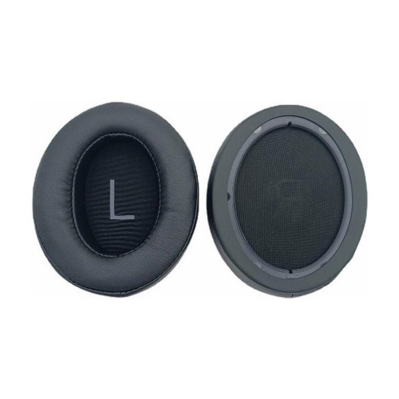 Perne de schimb pentru Sennheiser Momentum 3.0, Spumă cu memorie + Piele, Negru, 1 pereche