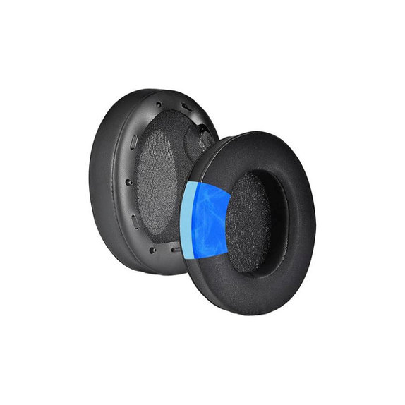 Perne de schimb pentru Sony WH-1000XM4, Spumă cu memorie + Textil + Piele, Negru, Gel răcoritor, 1 pereche