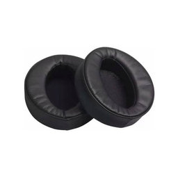 Perne de schimb pentru Sony MDR-XB950, Spumă cu memorie + piele PU, Negru, 1 pereche