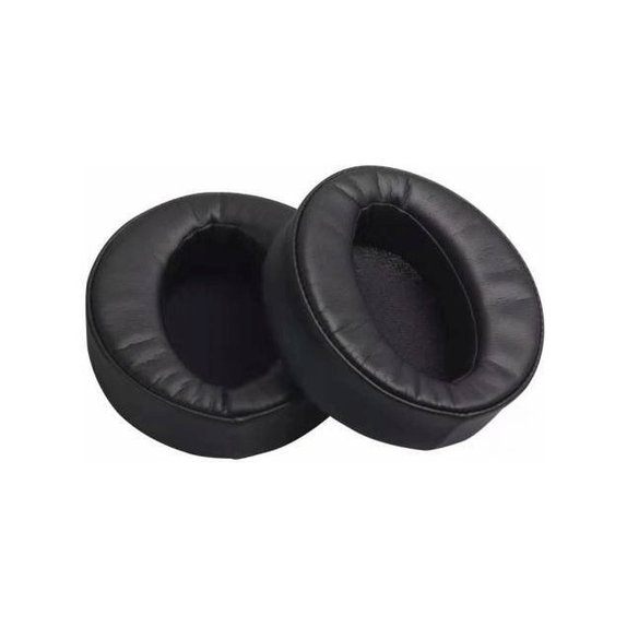 Perne de schimb pentru Sony MDR-XB950, Spumă cu memorie + piele PU, Negru, 1 pereche