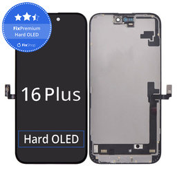 Apple iPhone 16 Plus - Ecran LCD + Sticlă Tactilă + Ramă Hard OLED FixPremium
