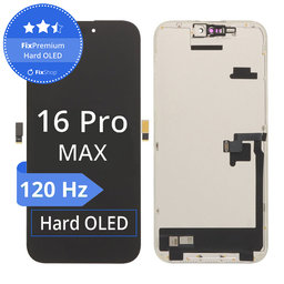 Apple iPhone 16 Pro Max - Ecran LCD + Sticlă Tactilă + Ramă Hard OLED FixPremium 120Hz