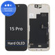 Ecran Hard OLED pentru iPhone 15 Pro, Sticlă tactilă cu ramă, FixPremium