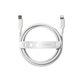 Cablu USB-C/Lightning, 60 W, Racing, 1, 2 m, Alb-argintiu, empower