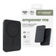 PowerBank wireless 5000 mAh, 20 W, compatibilă cu MagSafe, Qi2/USB-C, Space Black, empower