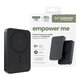 PowerBank wireless 10000 mAh, 20 W, compatibilă cu MagSafe, Qi2/USB-C, Space Black, empower