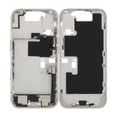 Apple iPhone 16 Pro - Cadru Mijlociu + Butoane de Pornire, Volum și Cameră (White Titanium)