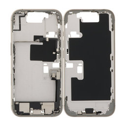 Apple iPhone 16 Pro - Cadru Mijlociu + Butoane de Pornire, Volum și Cameră (Natural Titanium)